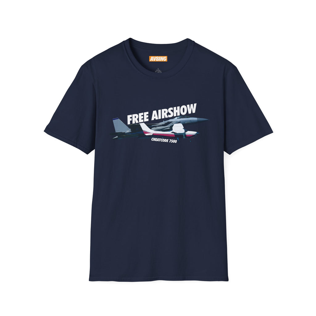 'Free Airshow Cheatcode 7500' Tee