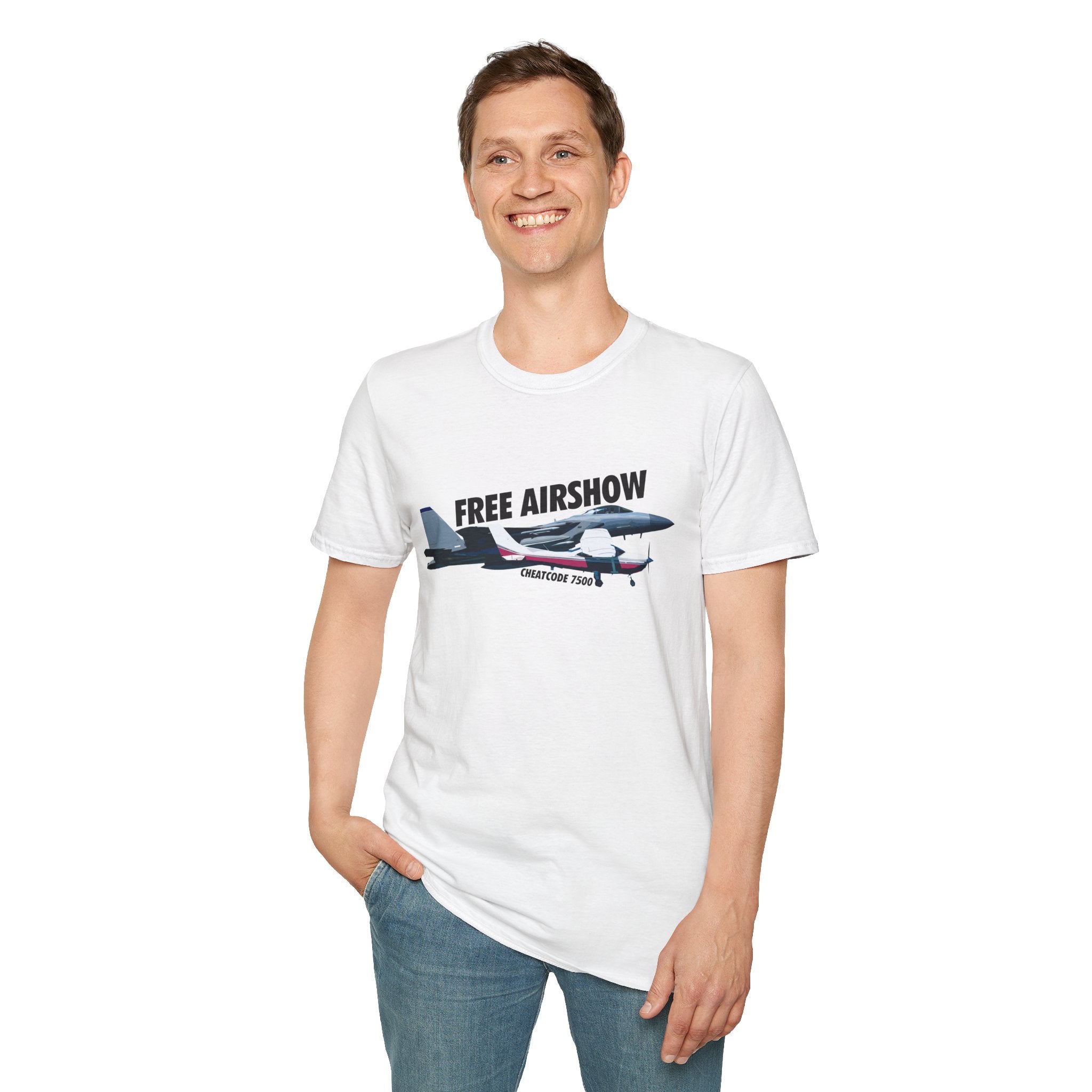 'Free Airshow Cheatcode 7500' Tee