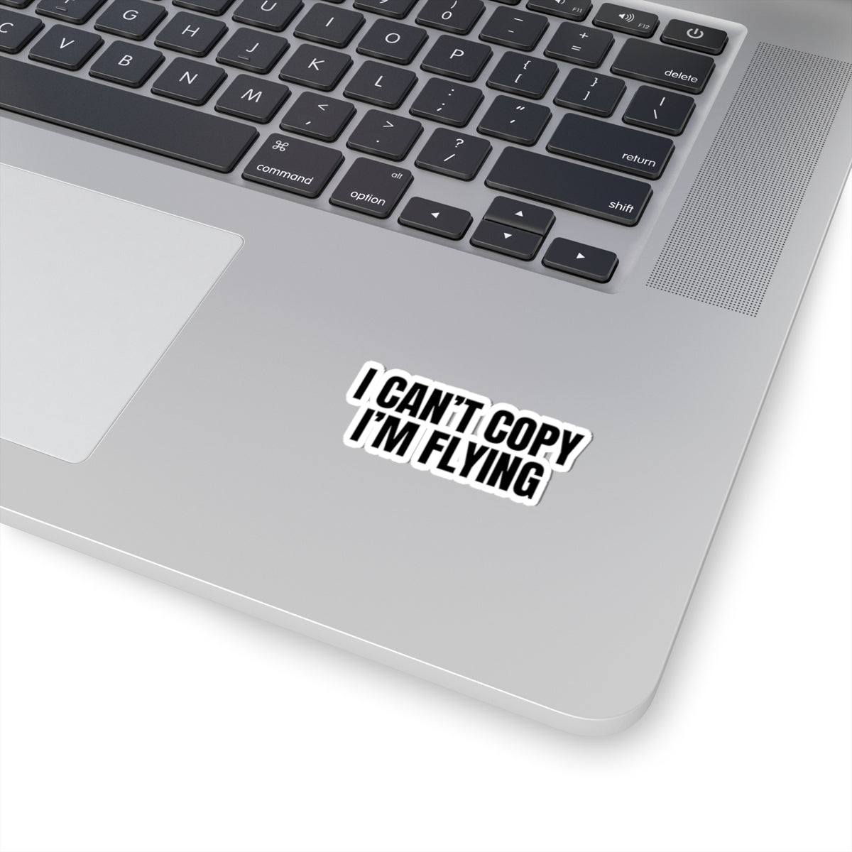 'I Can't Copy I'm Flying' Sticker