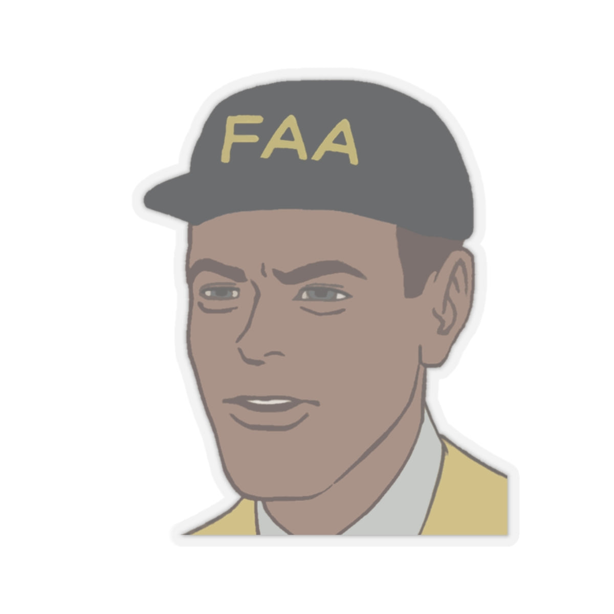 'FAA Hat Guy' Sticker