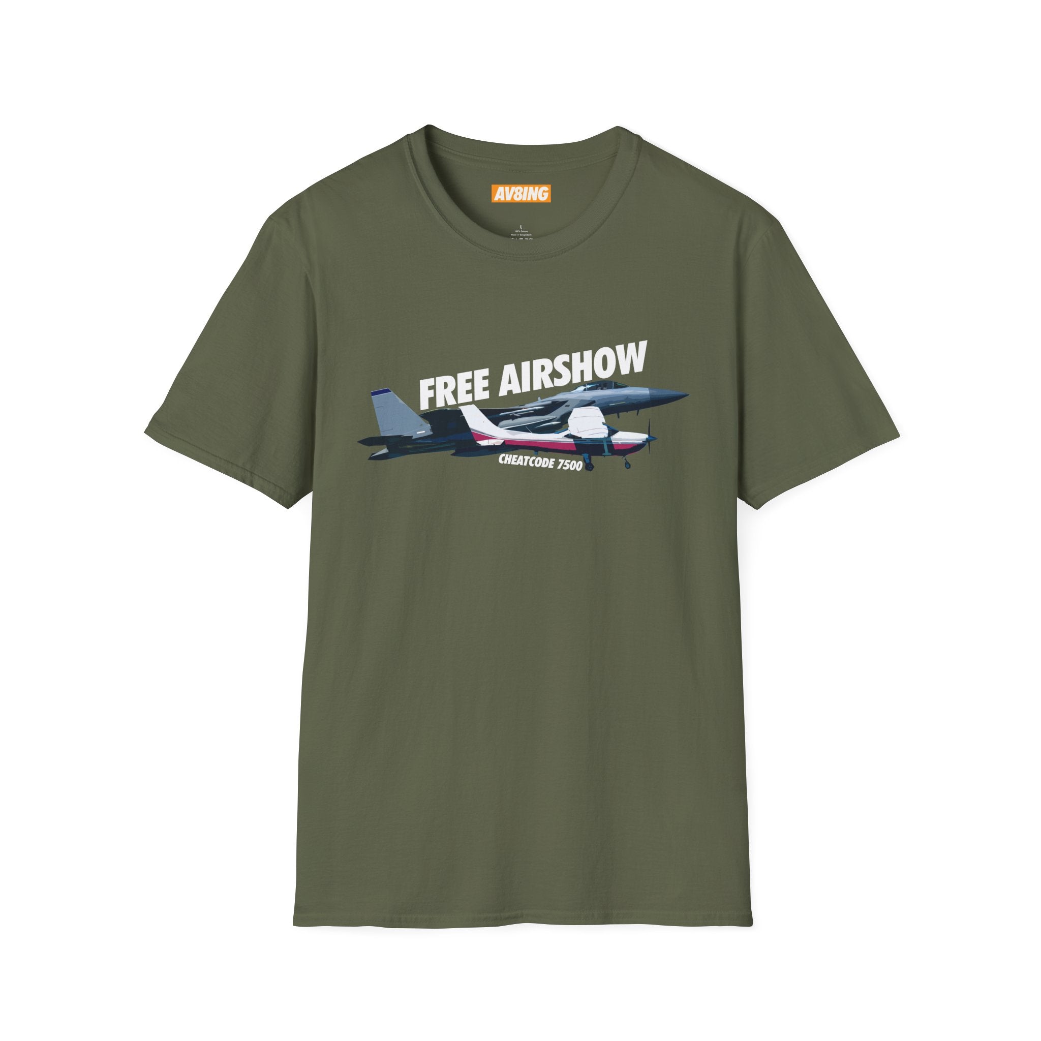 'Free Airshow Cheatcode 7500' Tee
