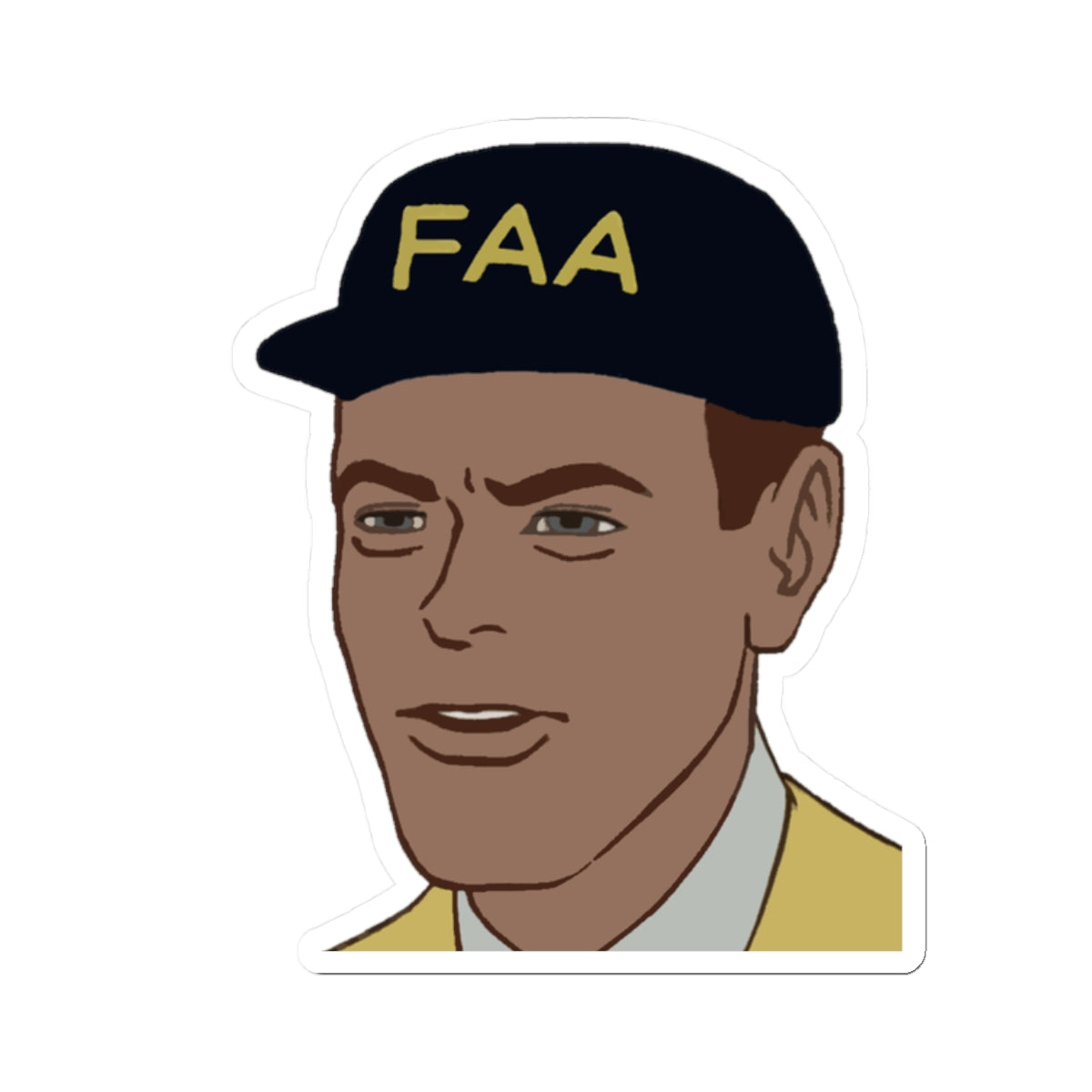 'FAA Hat Guy' Sticker
